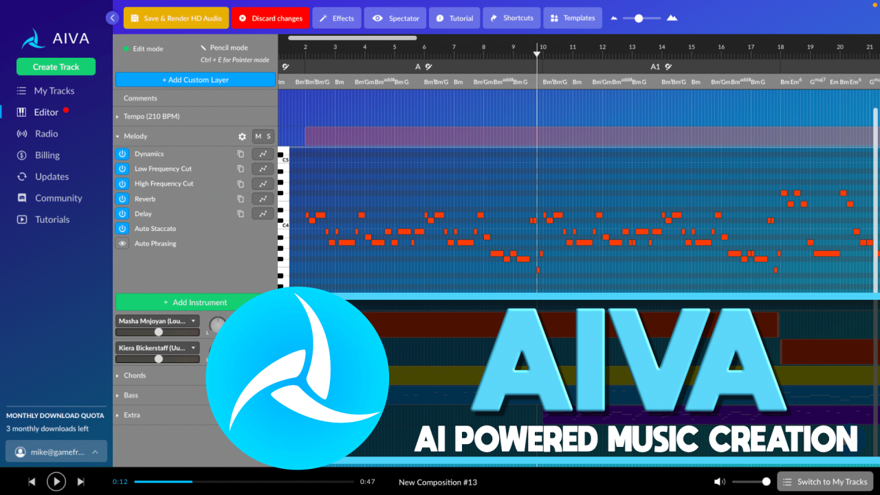 Music composition with AI tools